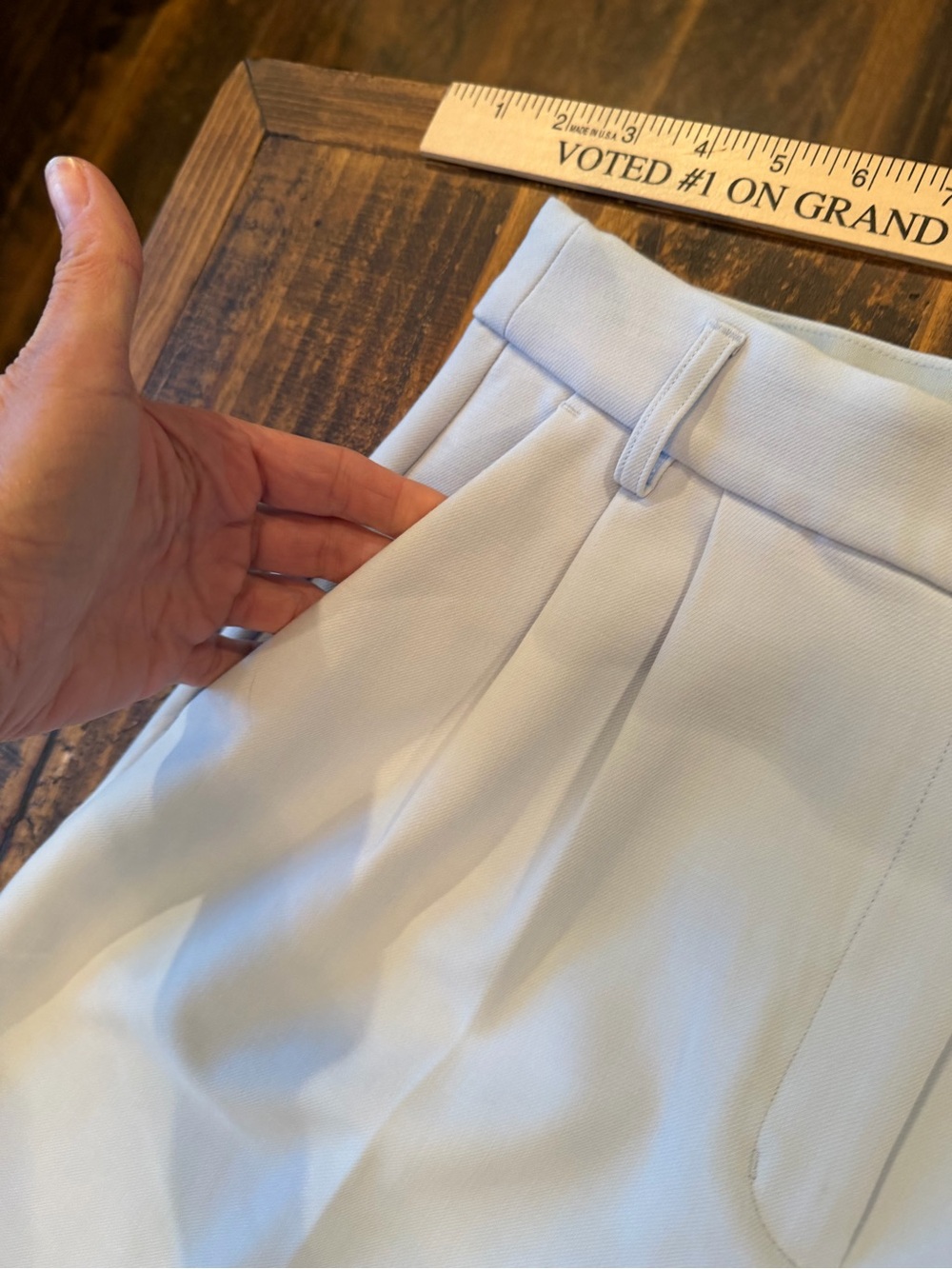 Express Wide Leg Trousers Light Blue - Picture 7 of 9